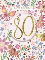 Happy Birthday 80 - Butterflies