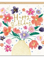 Happy Birthday - Vase with Flowers