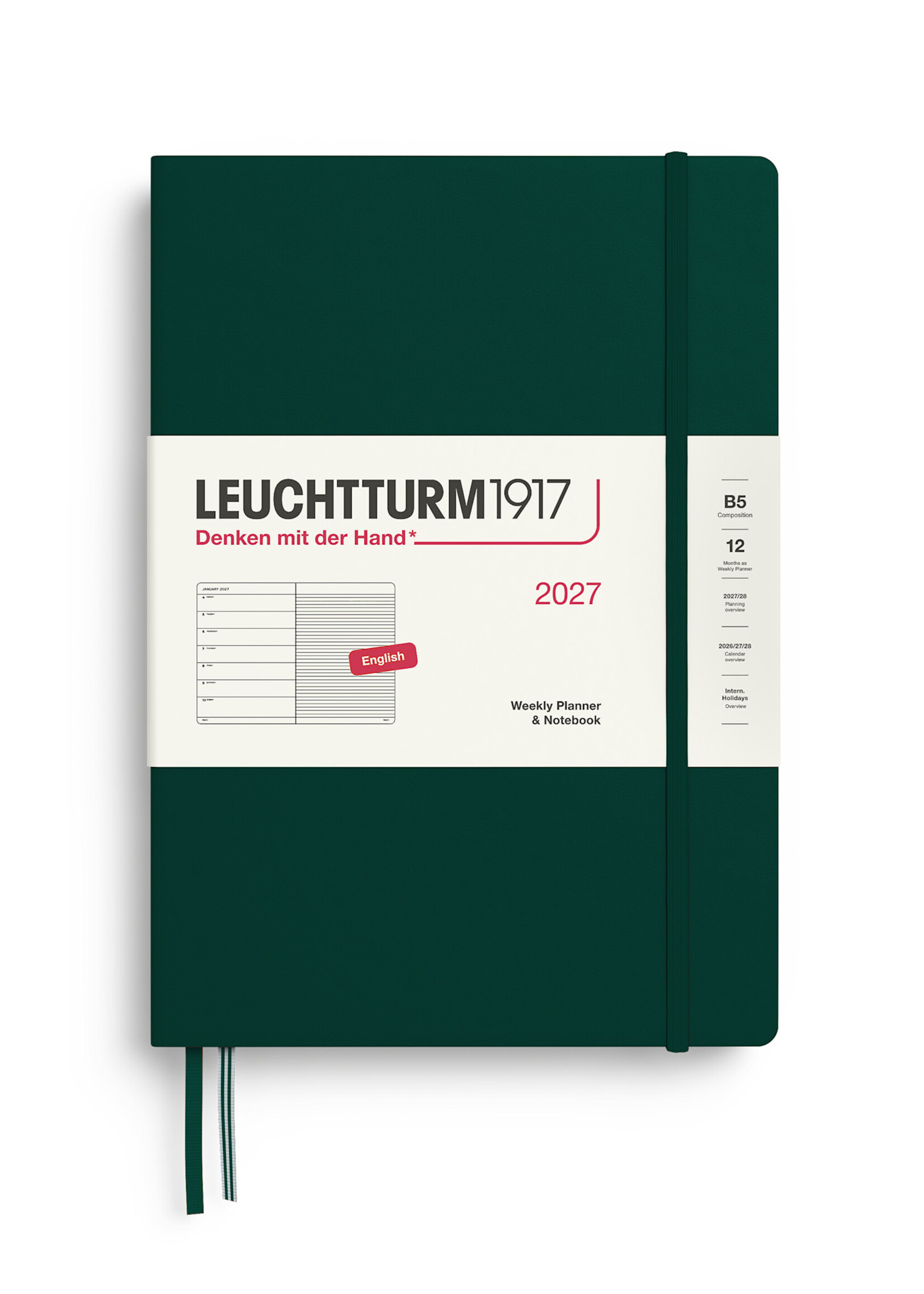 Leuchtturm1917  - 2027 B5 Weekly Planner