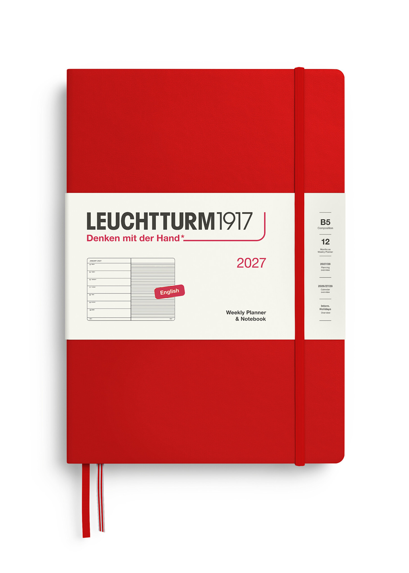 Leuchtturm1917  - 2027 B5 Weekly Planner