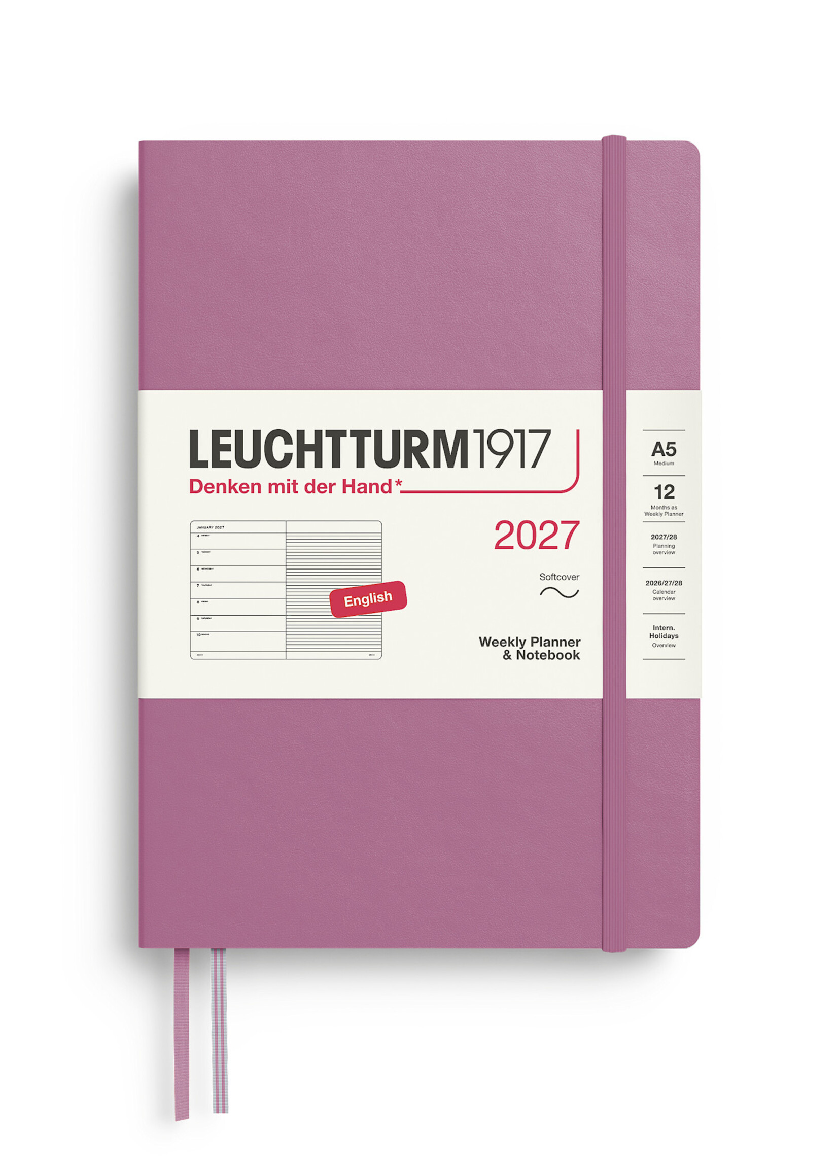 Leuchtturm1917 - 2027 A5 Weekly Planner Softcover