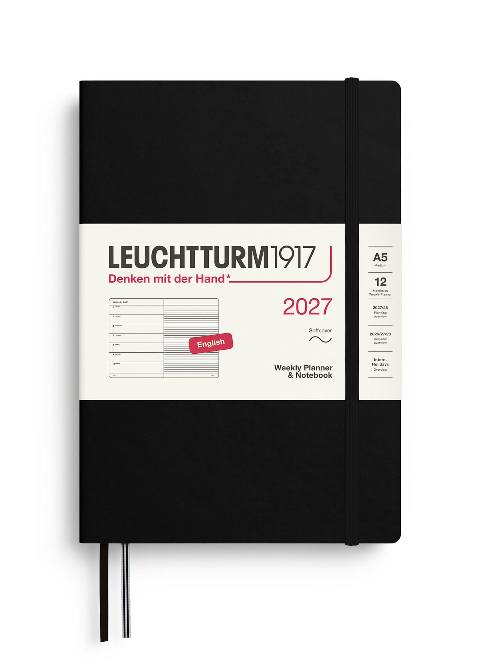 Leuchtturm1917 - 2027 A5 Weekly Planner Softcover