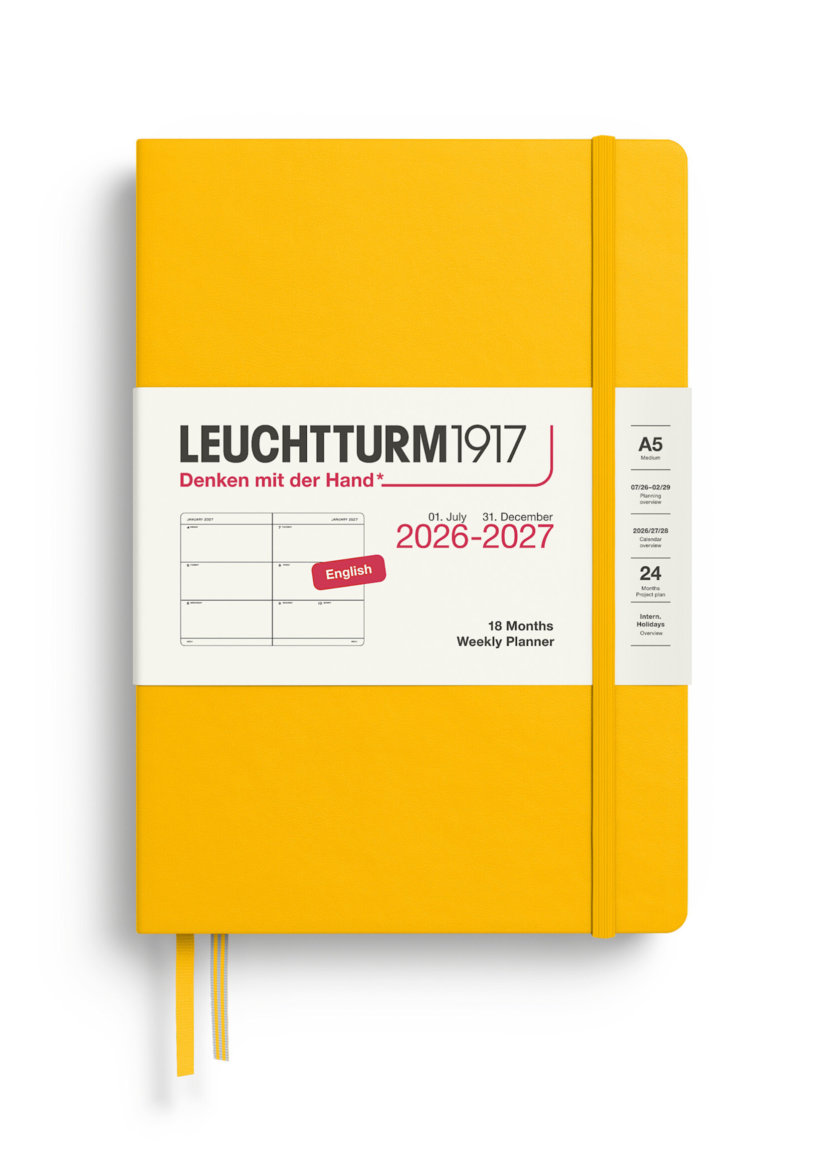 Leuchtturm1917 - 2027 18 Month A5 Weekly Planner Hardcover