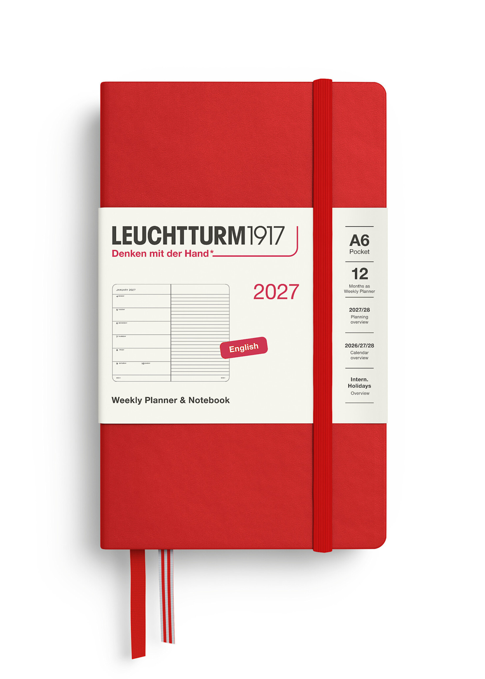 Leuchtturm1917 - 2027 A6 Weekly Planner Hardcover