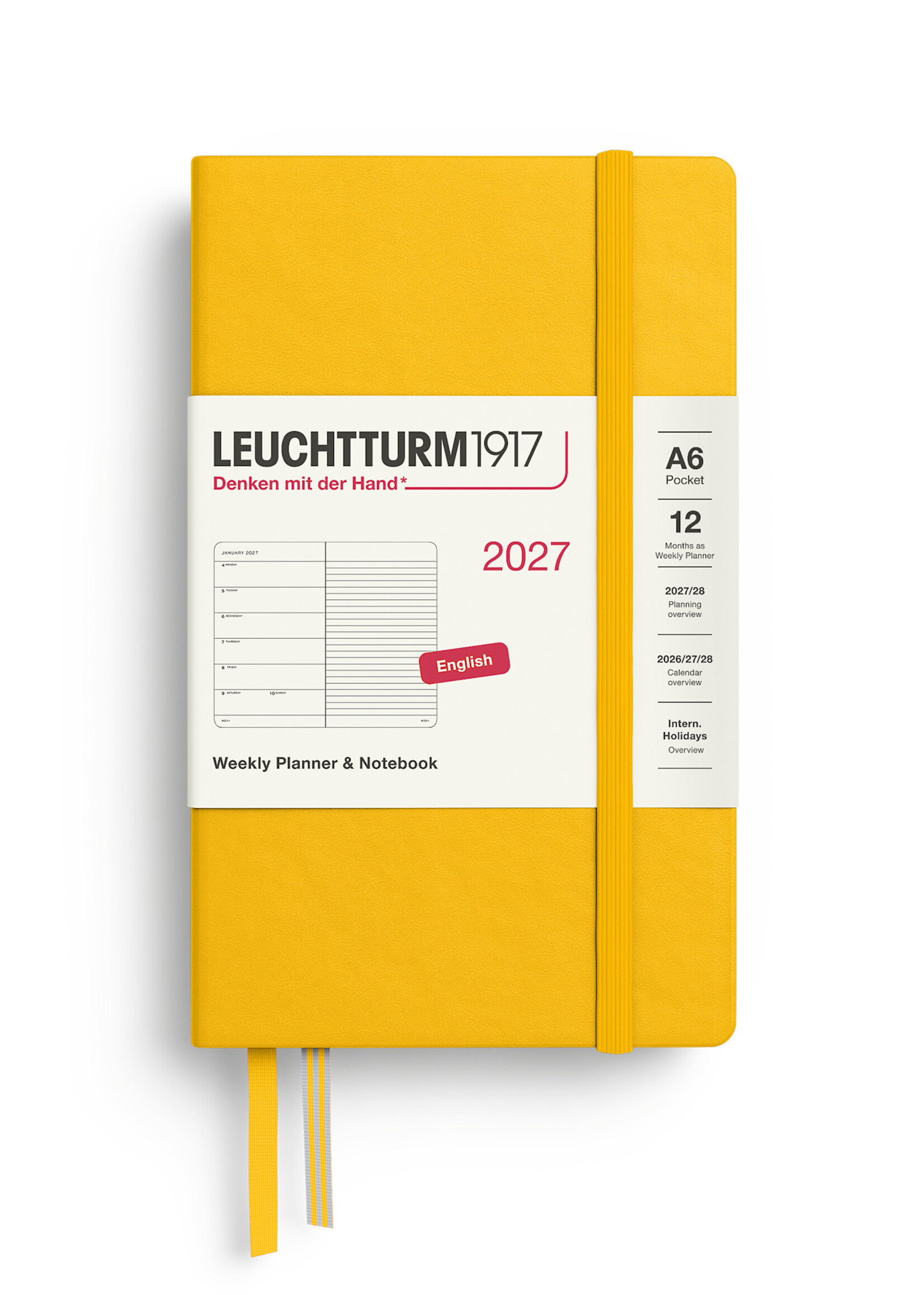 Leuchtturm1917 - 2027 A6 Weekly Planner Hardcover
