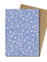 The Paper Narwhal Mini Card ~ Blue Floral