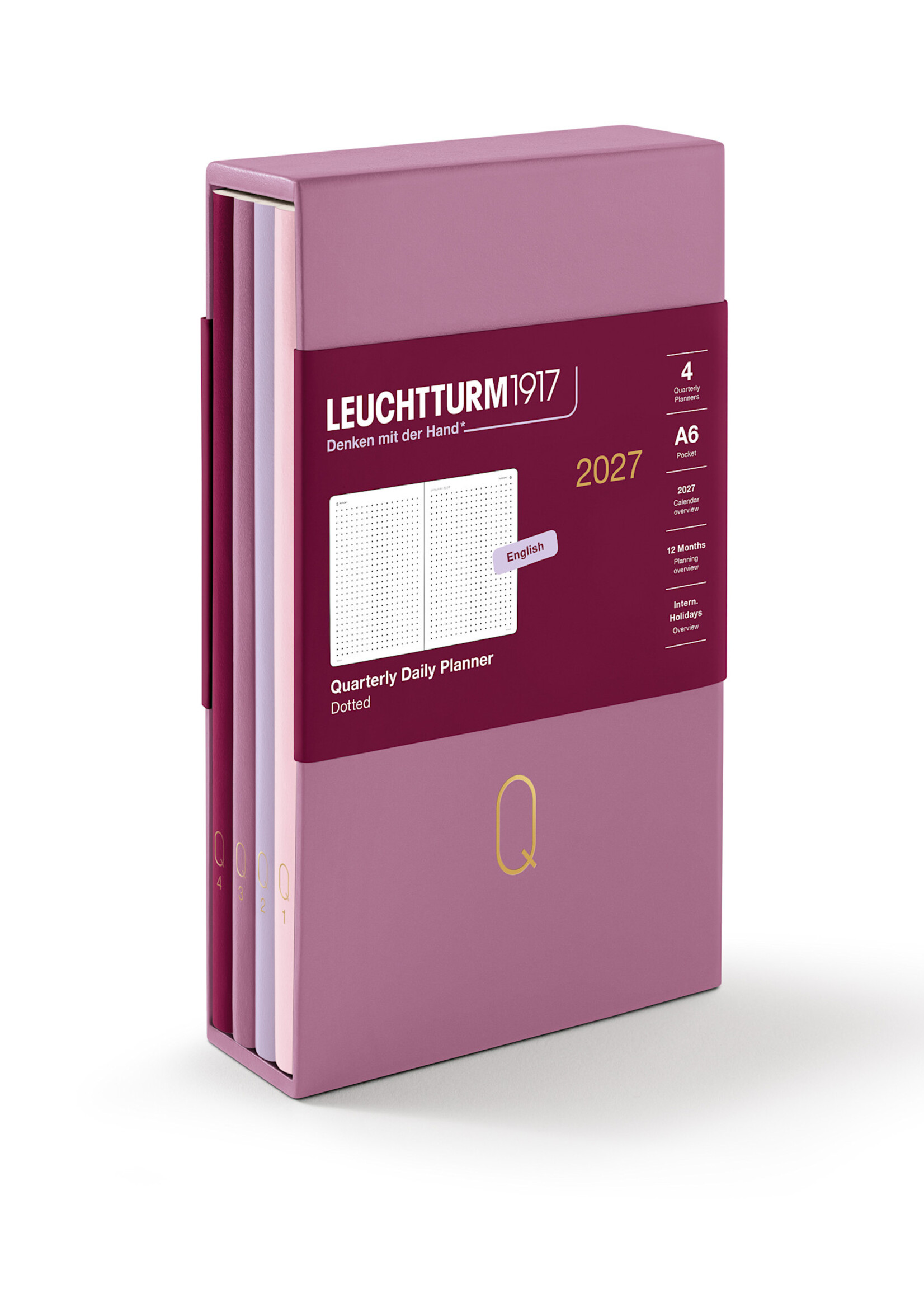 Leuchtturm1917 Quarterly Daily Planner - Roses