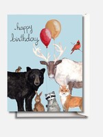 Sarah Duggan Creative Works Happy Birthday - Woodland Animals