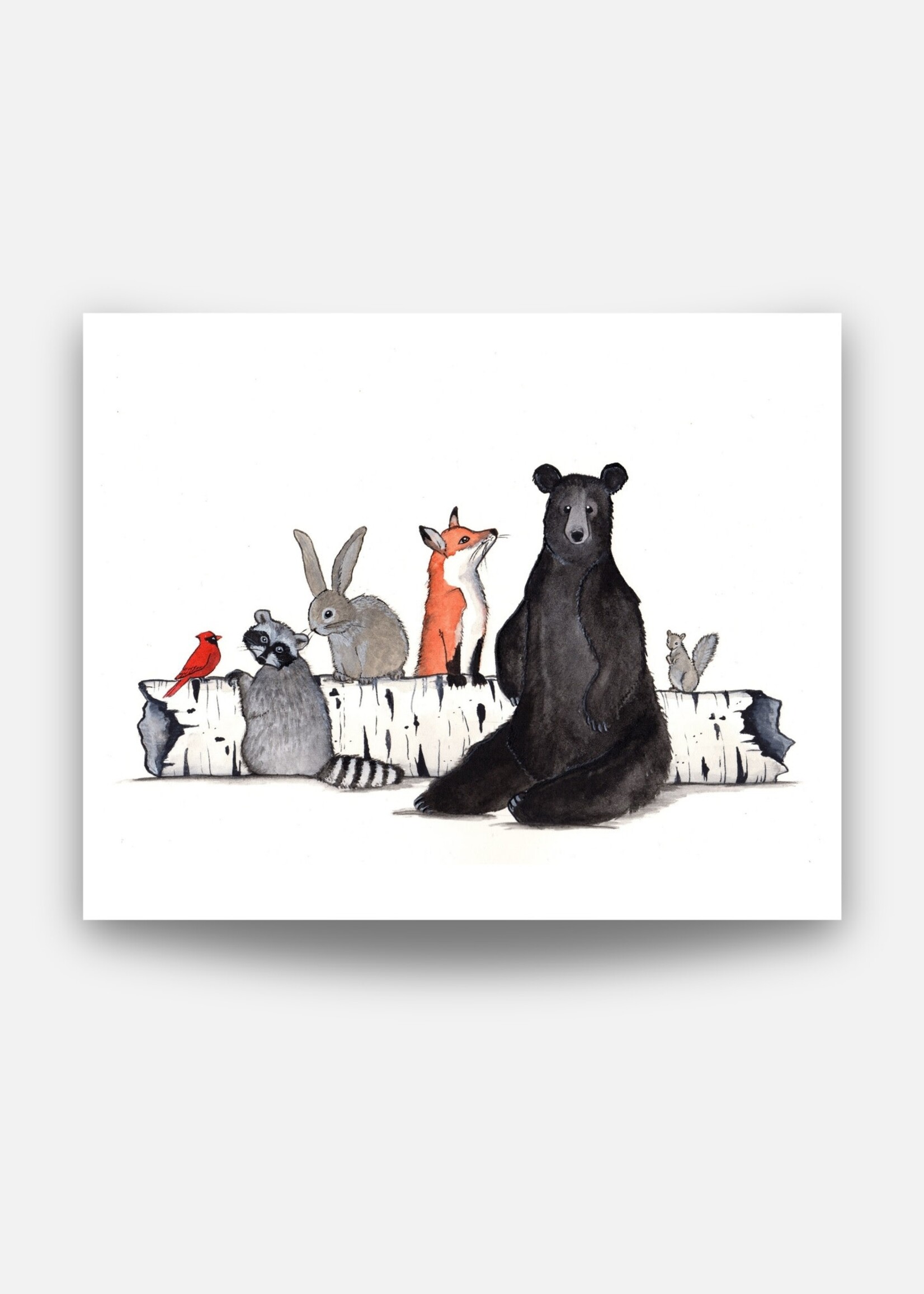 Sarah Duggan Creative Works Critters On A Birch Log