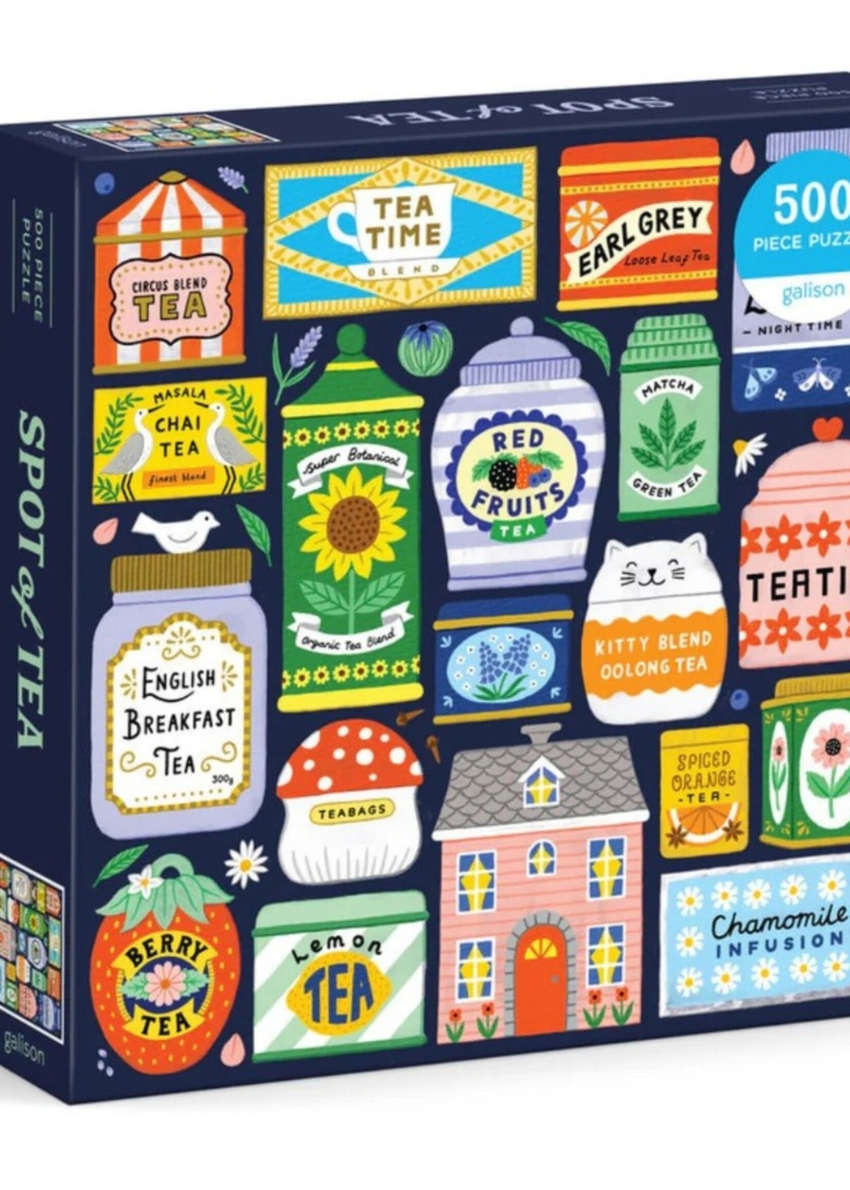 galison Spot Of Tea 500 Piece Puzzle