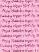 Roll Wrap - Pink Script