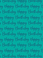 Roll Wrap - Blue Script