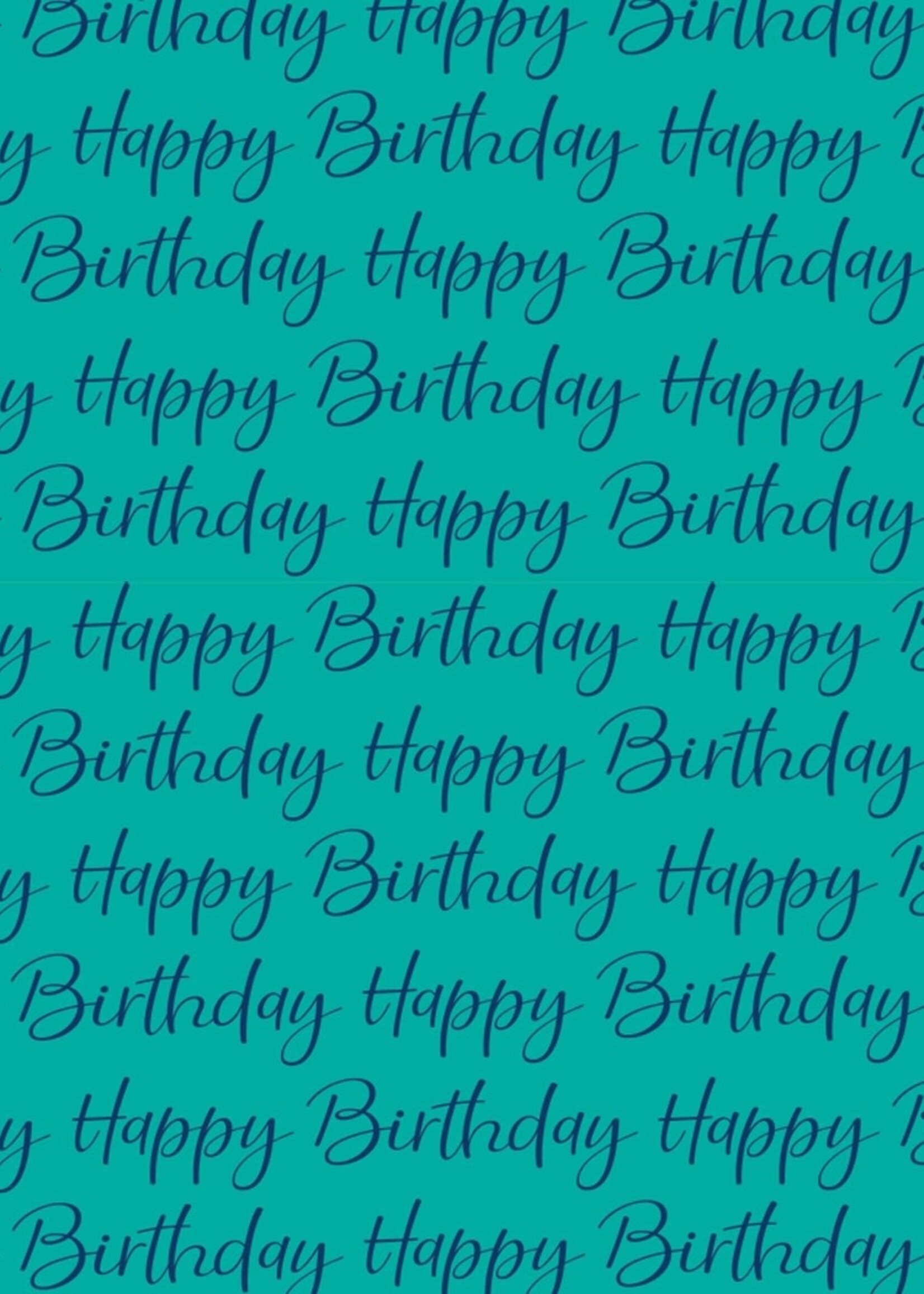 Roll Wrap - Blue Script