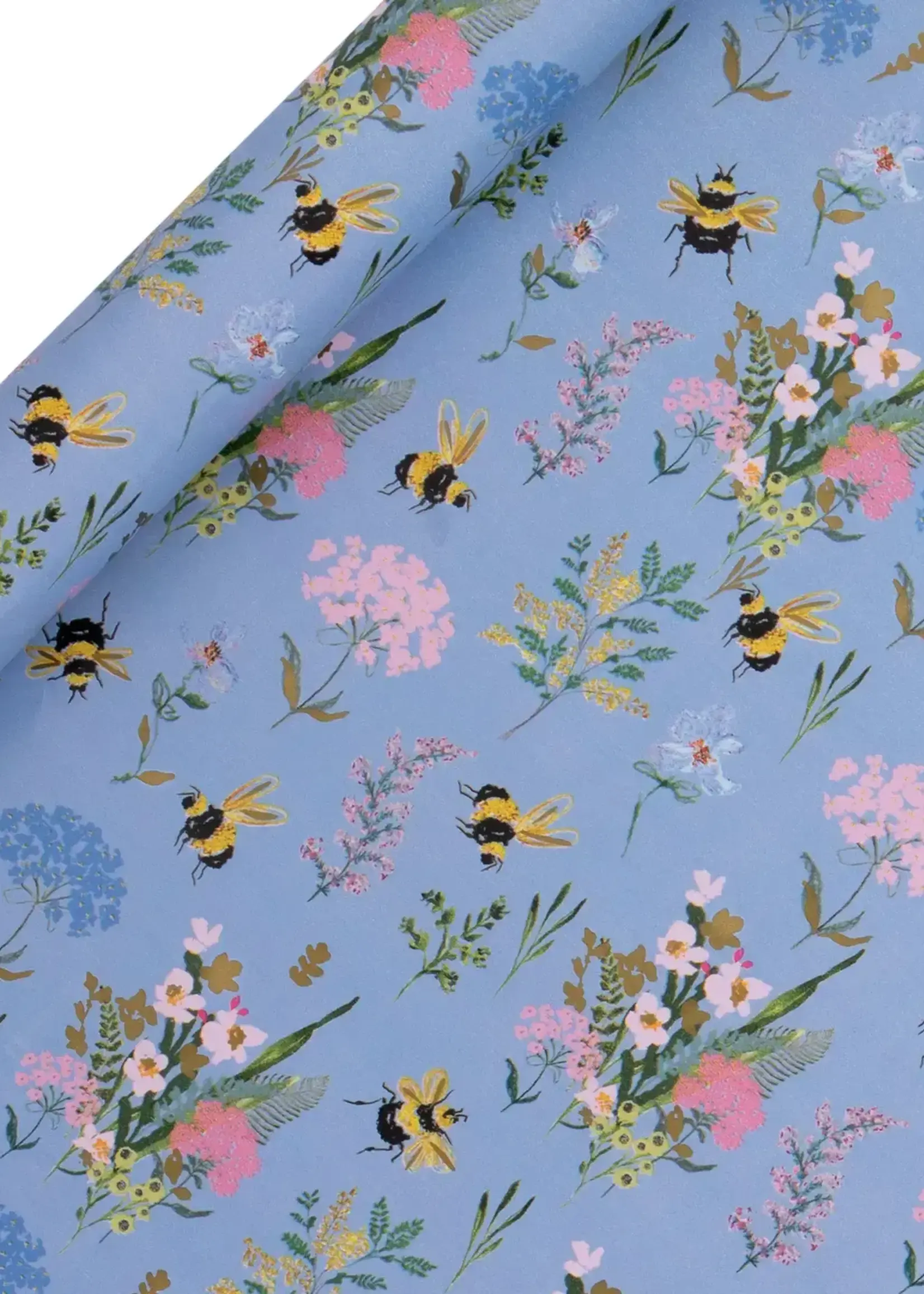 Roll Wrap - Blue Bees