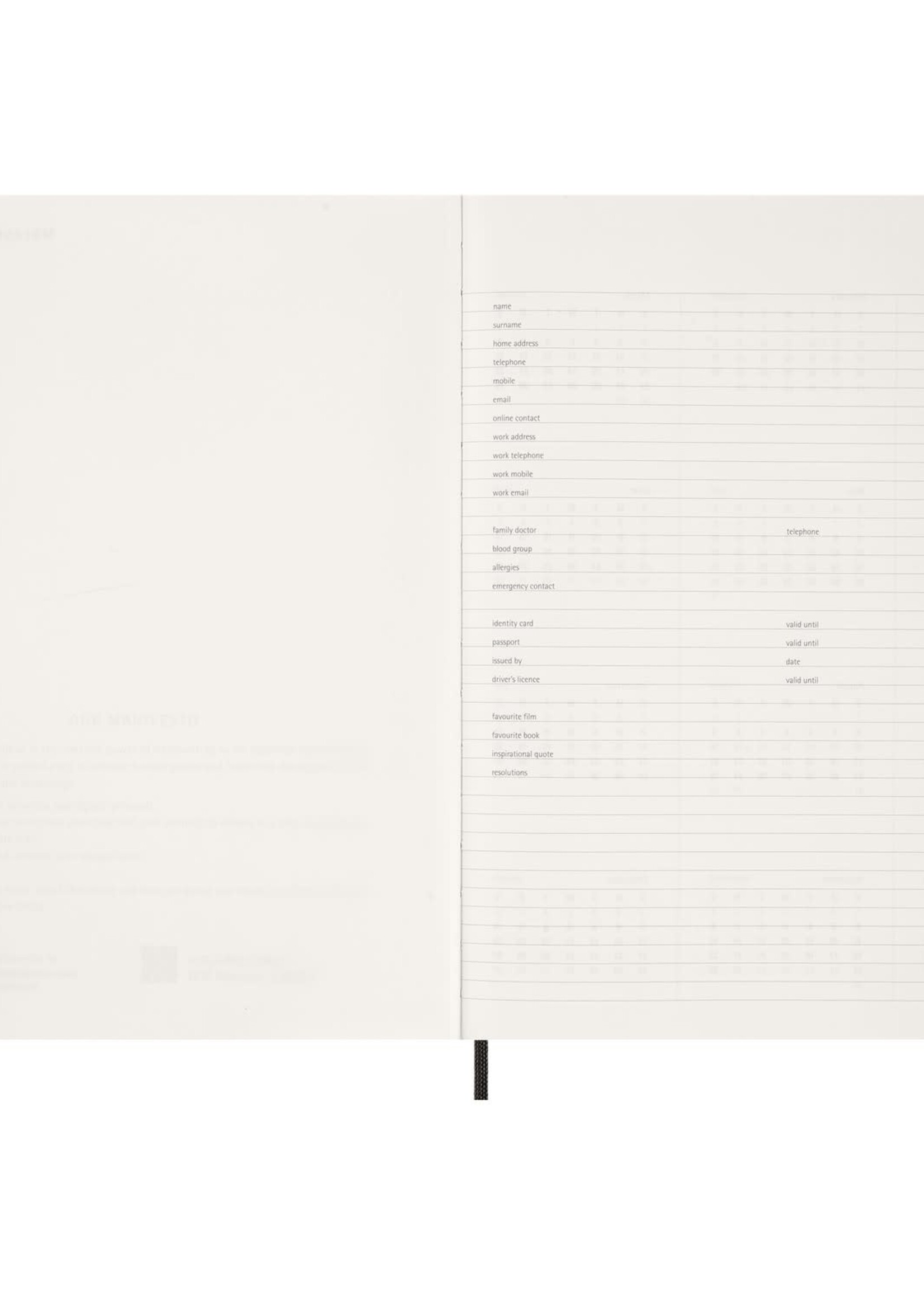 Moleskine 2027 15-Month Essential Planner (Navy) Large