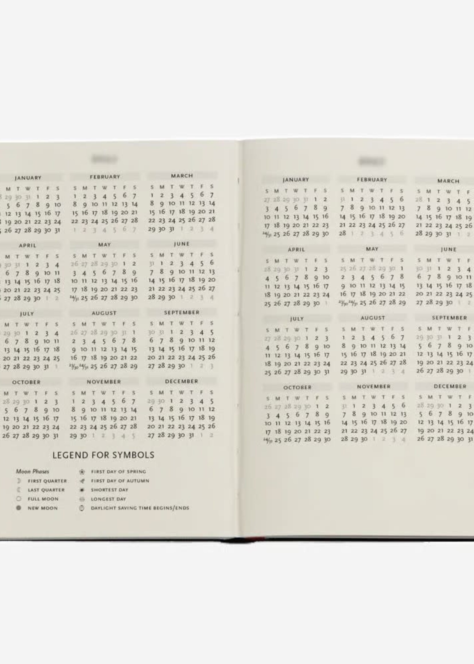 2027 Blue Willow Mini Horizontal Hardcover 18-Month Weekly Planner