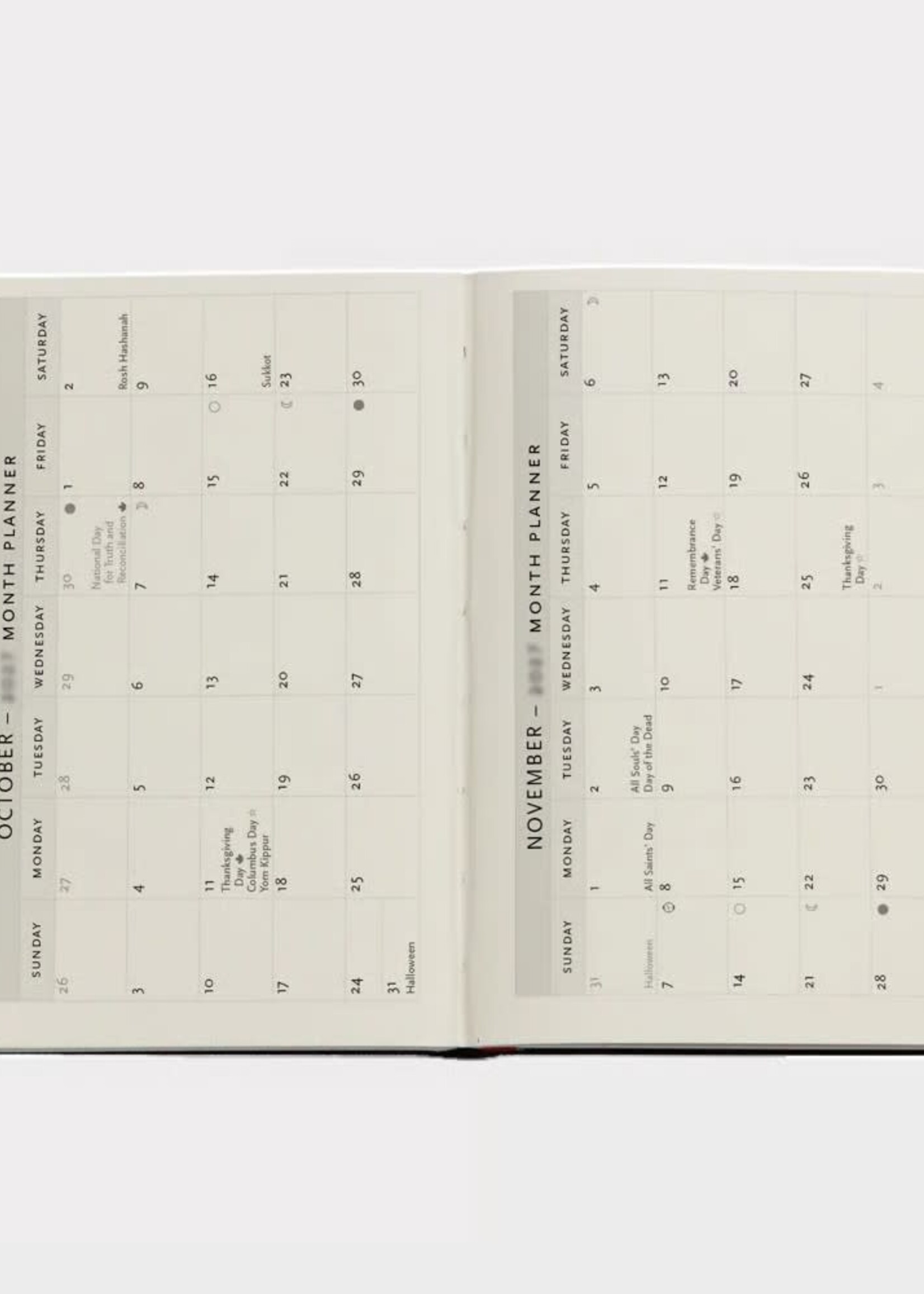 2027 Blue Willow Mini Horizontal Hardcover 18-Month Weekly Planner