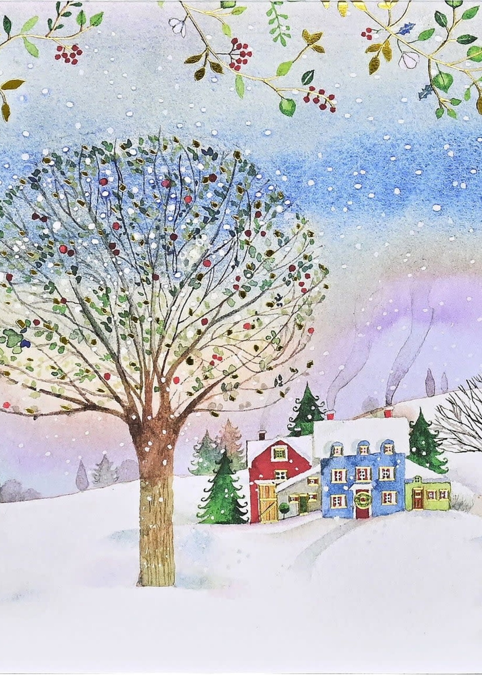 Boxed Holiday Cards  ~ Village Twilight