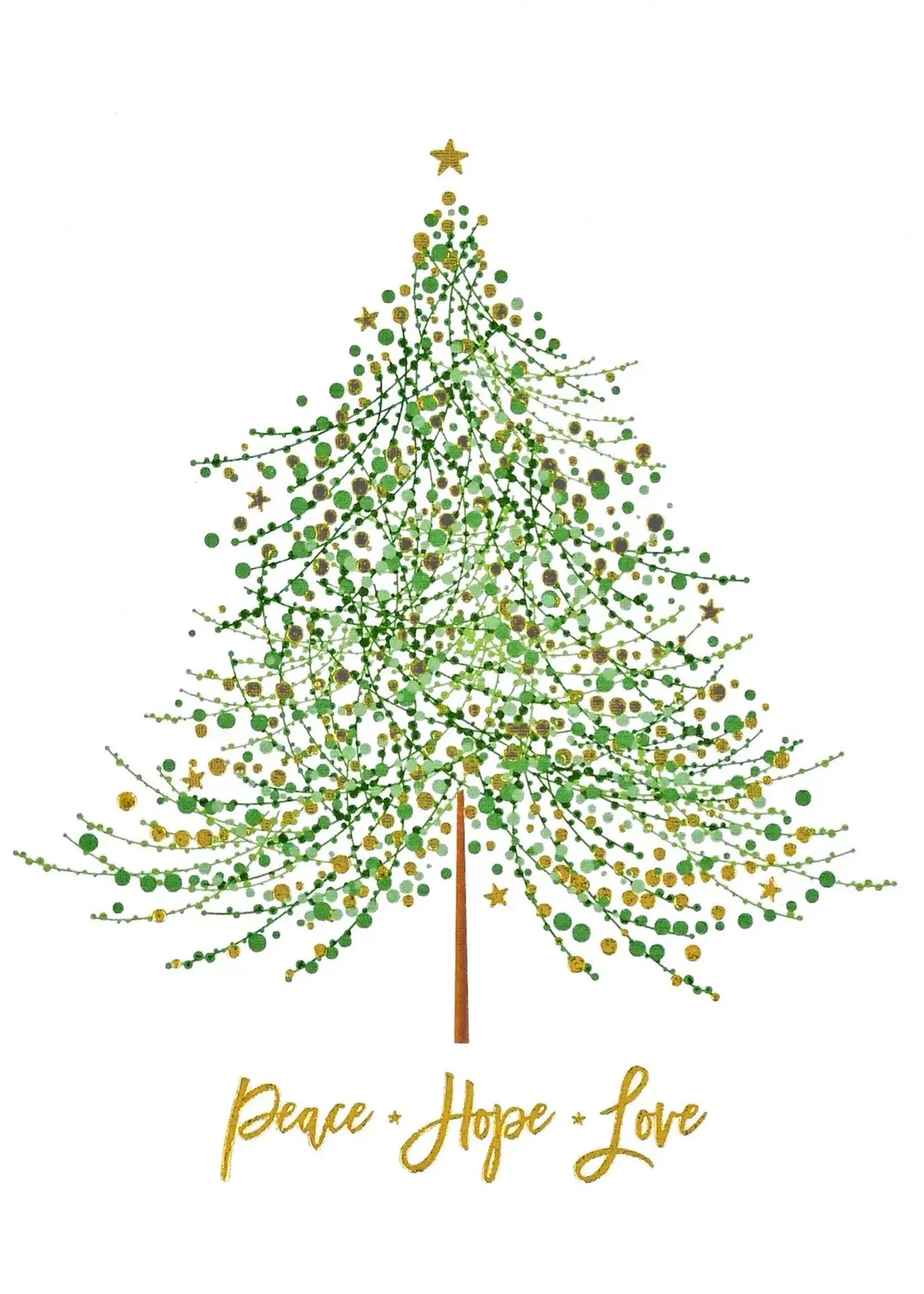 Small Boxed Hoiday Cards - Tree Of Festive Wishes