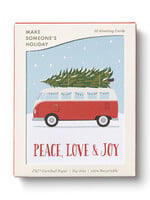 Festive Tree (Peace Love & Joy) Transport Boxed Holiday Cards