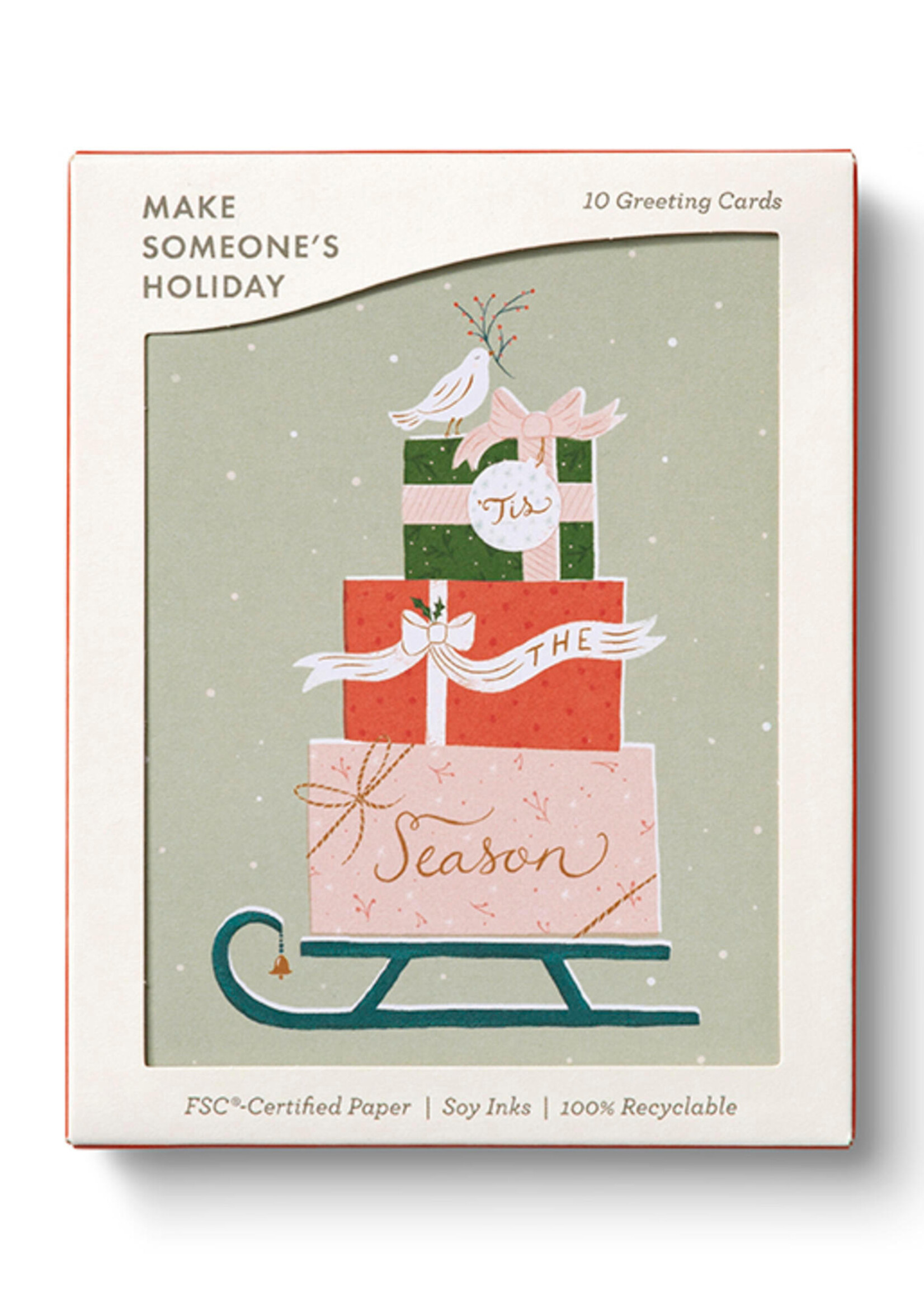 Gifting Sleigh Boxed Holiday Cards