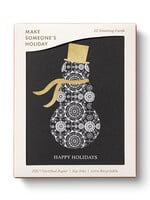 Shimmering Snowman Boxed Holiday Cards