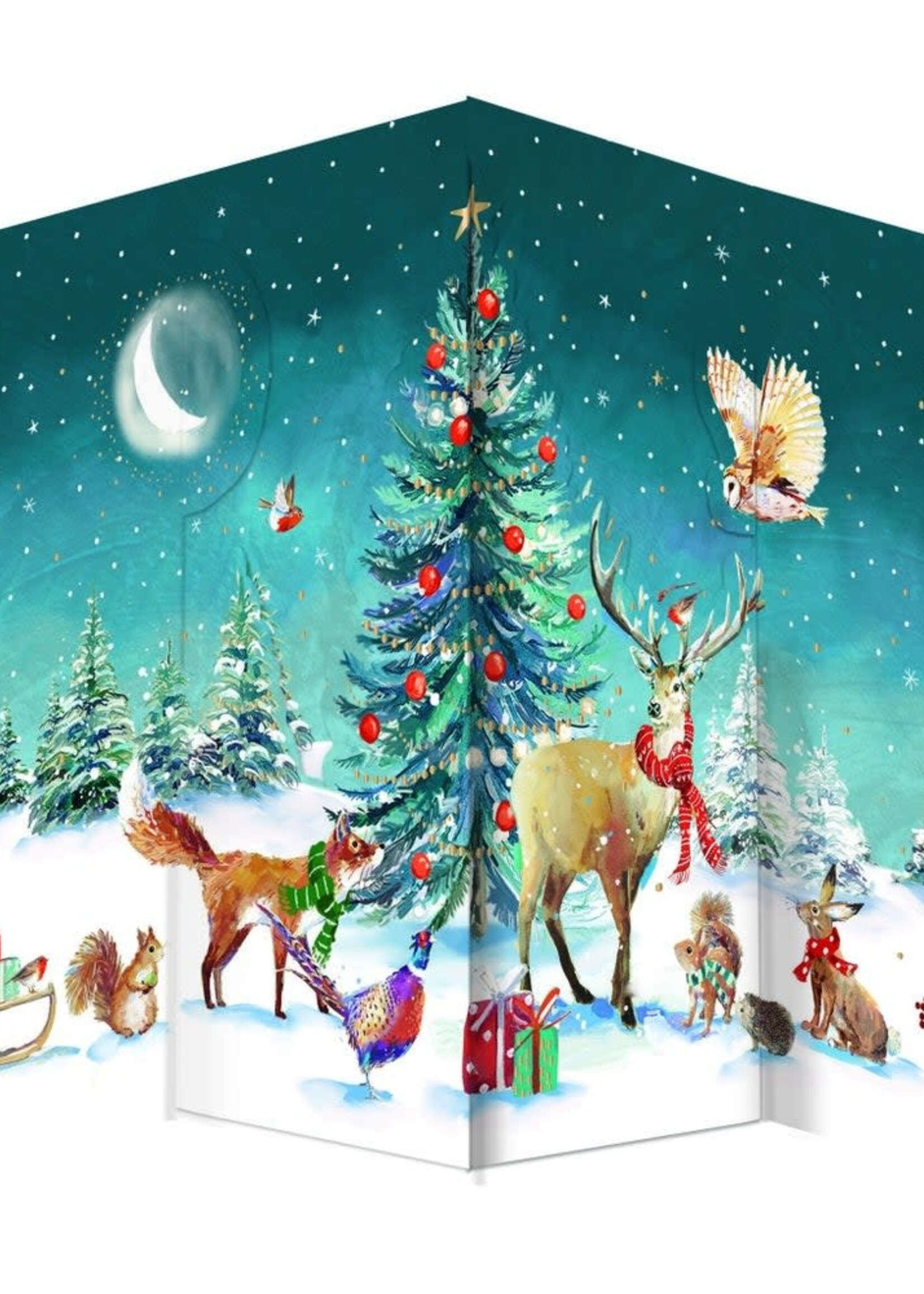 Advent Calendar (3D Design) ~ Woodland Animals at Christmas
