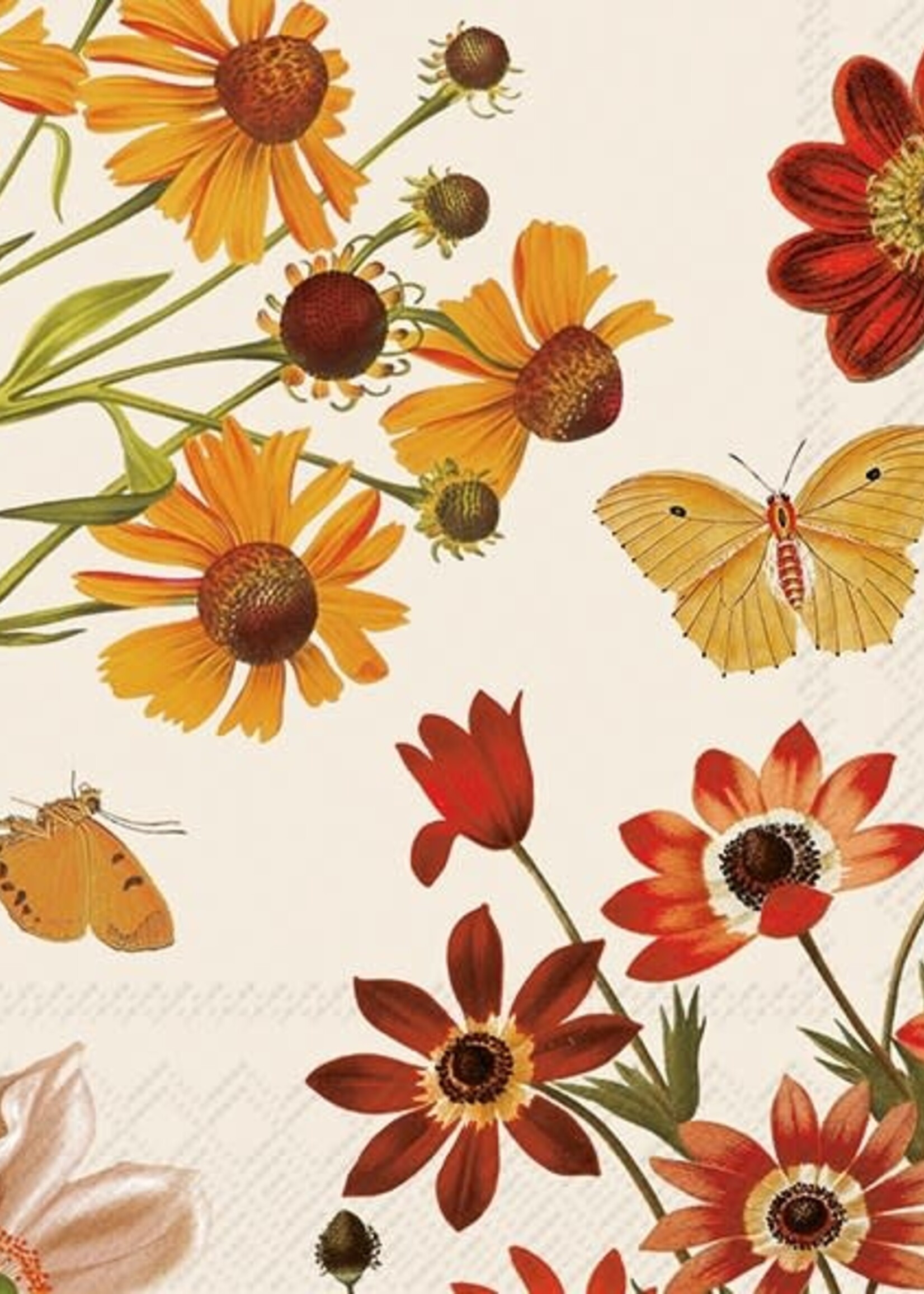 Cocktail Napkins - Harvest Butterflies