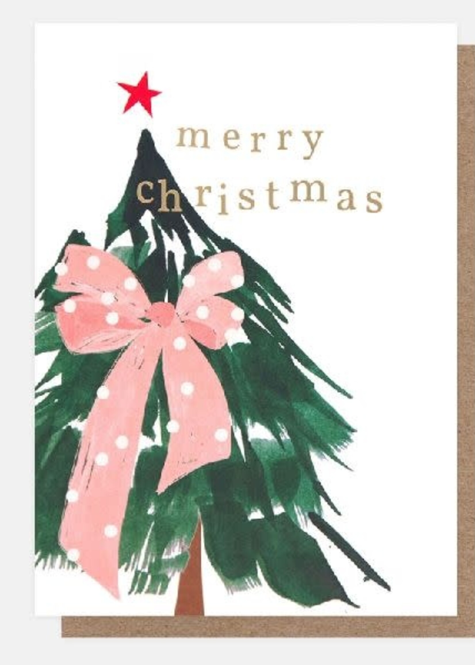 Pack Cards - Christmas Tree Pink Bow