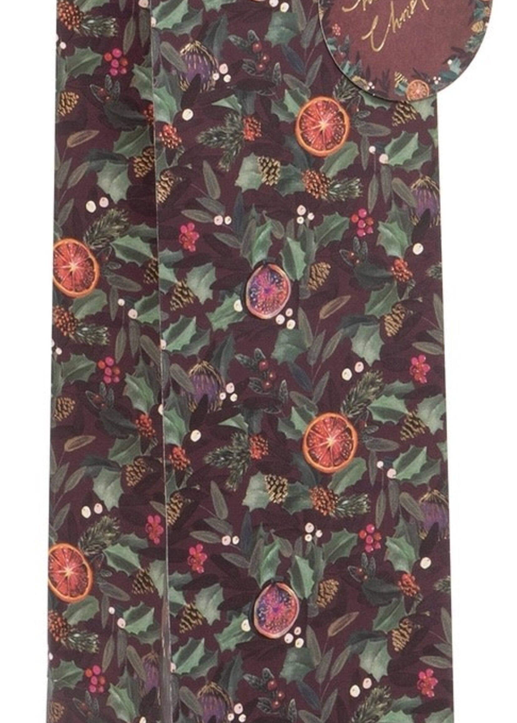Holiday Bottle Bag - Citrus Holly