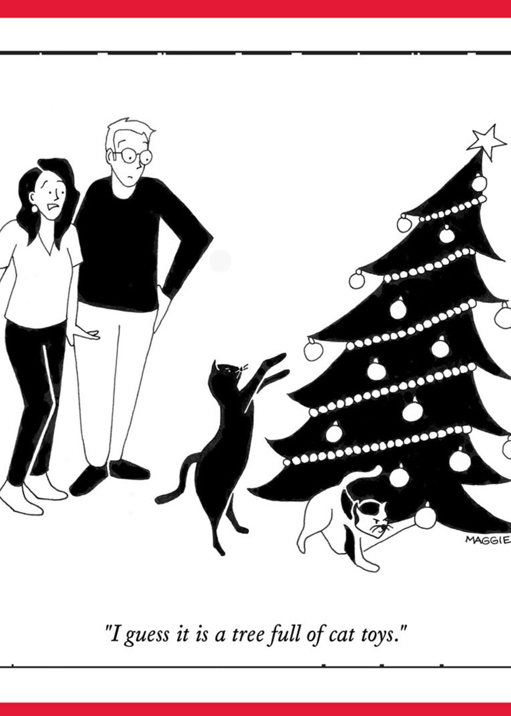 I guess it's a tree full of cat toys