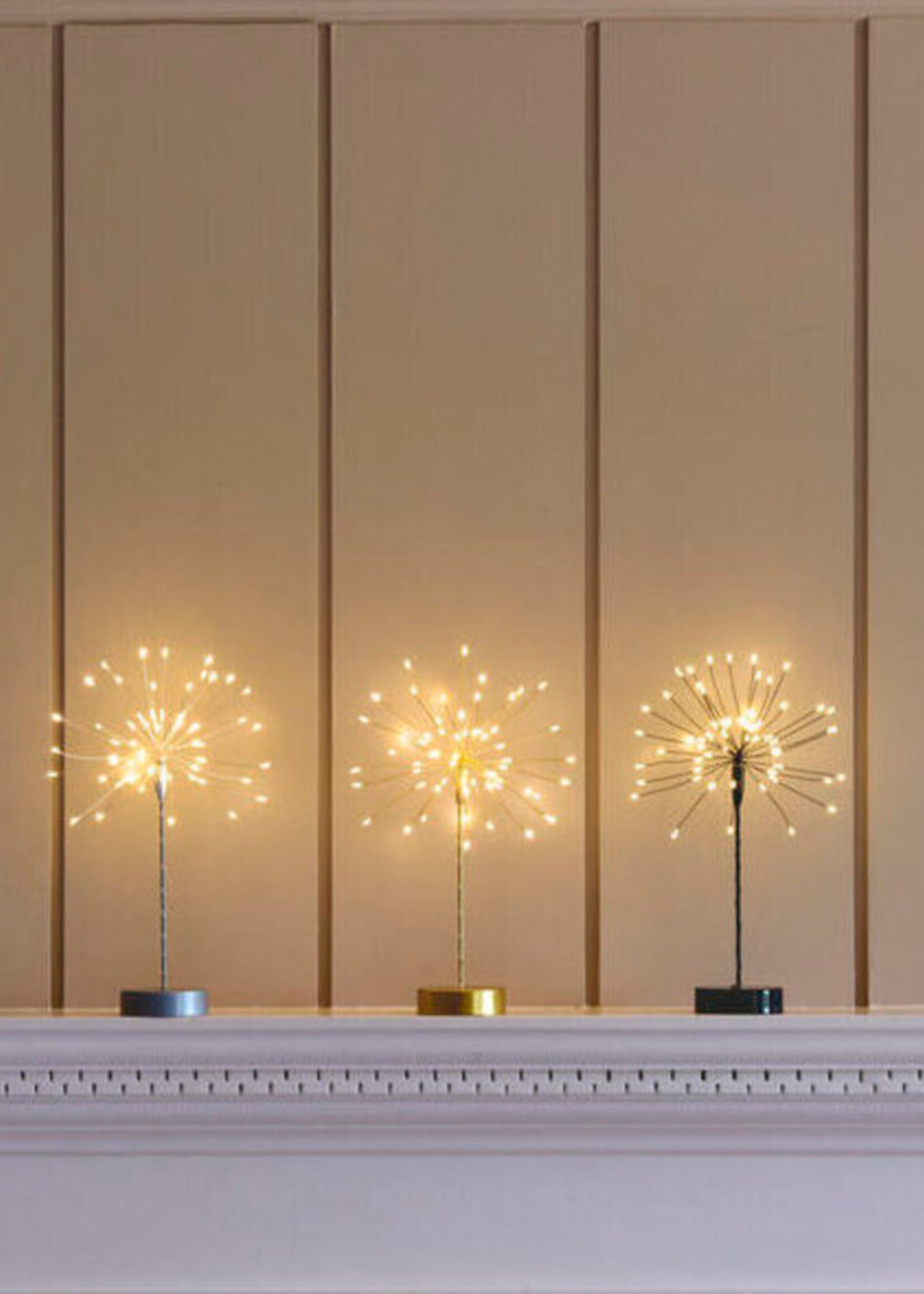 Mini Table Starburst Lights - Black