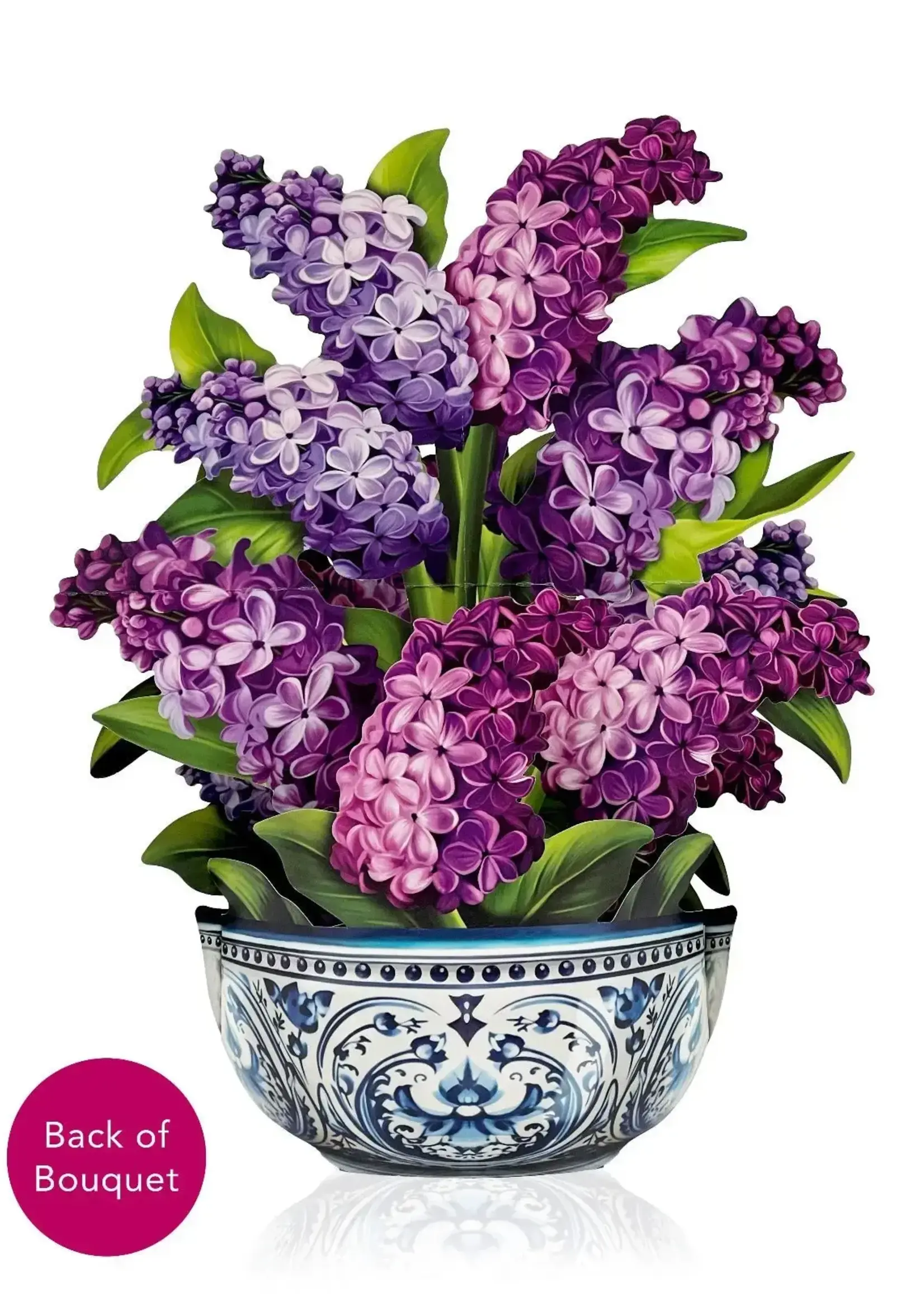 Fresh Cut Flowers Pop-Up Card - Garden Lilacs