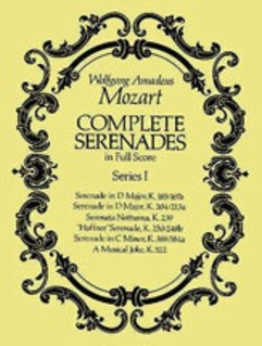 Mozart, W.A.: Dover SCORE Complete Serenades, Series 1
