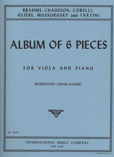 International Music Company Borissovsky, Conus, Katims: Album of Six Pieces (viola & piano)