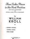 HAL LEONARD Kroll, William: Donkey Doodle (violin & piano w/ optional 2nd violin part)