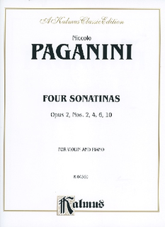 Alfred Music Paganini (Kreisler): 4 Sonatinas Op.2 (violin & piano)