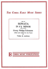 Telemann, G.P.:(Payne): Sonata in F# Minor (violin, Piano, Cello optional)