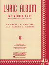 HAL LEONARD Whistler, Henry: Lyric Album (2 violins & piano)