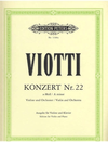 Viotti, J.B. (Klinger): Concerto No.22 in a minor (violin & piano)