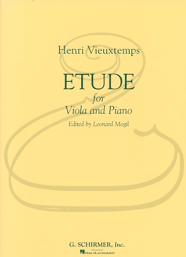 HAL LEONARD Vieuxtemps (Mogill): Etude (viola & piano) Schirmer