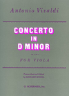 HAL LEONARD Vivaldi (Mogill): Concerto in D Minor Op.3#6 (Viola & Piano)