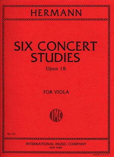International Music Company Hermann, Friedrich: Six Concert Studies, Op. 18 (viola)