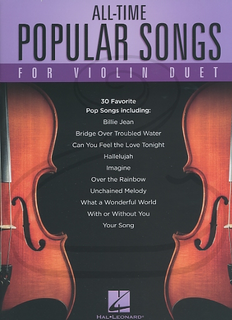 HAL LEONARD Hal Leonard: (collection) All-Time Popular Songs for Violin Duet (2 violins)