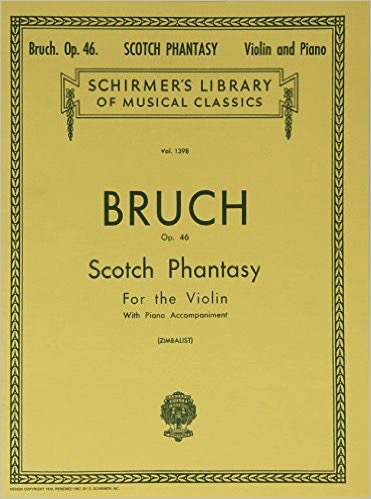 HAL LEONARD Bruch, M. (Zimabalist): Scottish Fantasy, Op.46 (violin, and piano accompaniment)
