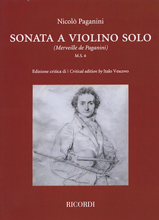 HAL LEONARD Paganini (Vescovo): Sonata a Violino Solo (violin)