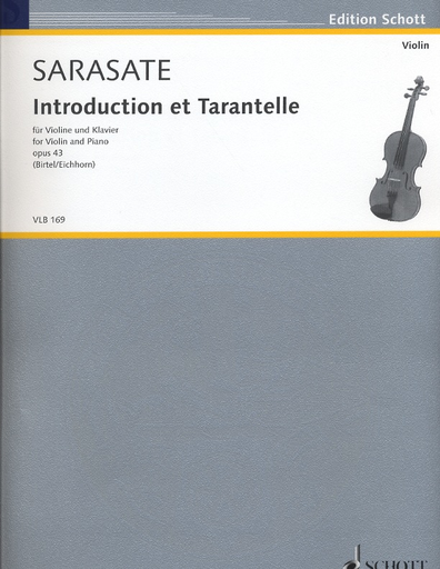 HAL LEONARD Sarasate, Pablo der: Introduction & Tarantelle, Op. 43 (violin & piano)