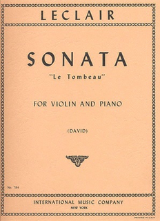 International Music Company Leclair, Jean-Marie: Sonata ''Le Tombeau''(violin & piano)