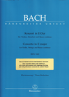 Barenreiter Bach, J.S. (Manze): Concerto in E major BWV 1042 (violin & piano) Barenreiter Urtext