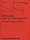 Carl Fischer Bach, C.Ph.E.: Works for Violin and Harpsichord, Vol. 2 urtext (violin, and harpsichord)